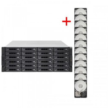 NAS QNAP Turbo-Station TS-EC2480U-RP    12x 1 TB Serverfestplatten im Bundle