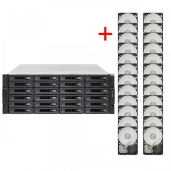 NAS QNAP Turbo-Station TS-EC2480U-RP    24x 3 TB Serverfestplatten im Bundle