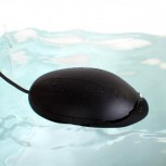 Mouse Seal Shield SSM3          wasserdicht, optisch 2Tasten+Scroll                antimikrobiell/spülmaschinenfest, IP68, Schwarz, USB, Optical